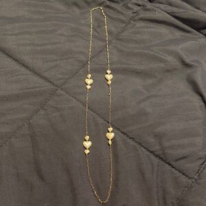 Vintage Faux Pearl Cluster Station Necklace - Delicate Gold-Tone Layering Chain